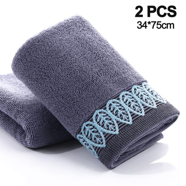 Absorberande och mjuka bomullshanddukar (2-pack, 34*75 cm) för hand,