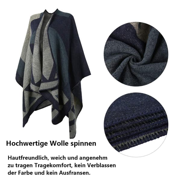 Varm Vinterponcho Sjal, Kofta för Flickor Presenter