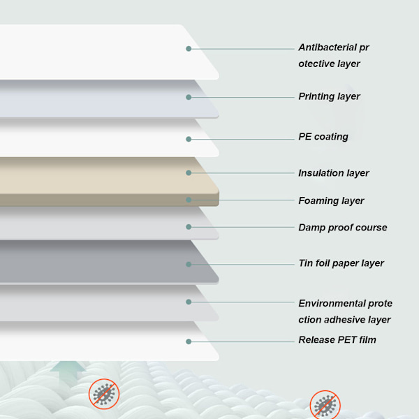 3D Skumveggpapir Selvklebende Linveggpapir Stue Soverom