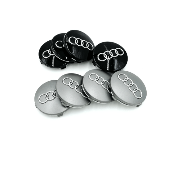 Sopii Audi 60 mm vanteen keskiöpeitteeseen A6 C5 vanteen logoon, 4 osaa