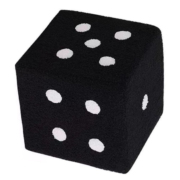 Fotpall Mjuk Bekväm Enkel Varm Robust Bas Kub Pall för Hem Vardagsrum Sovrum Svart 29x29x25cm