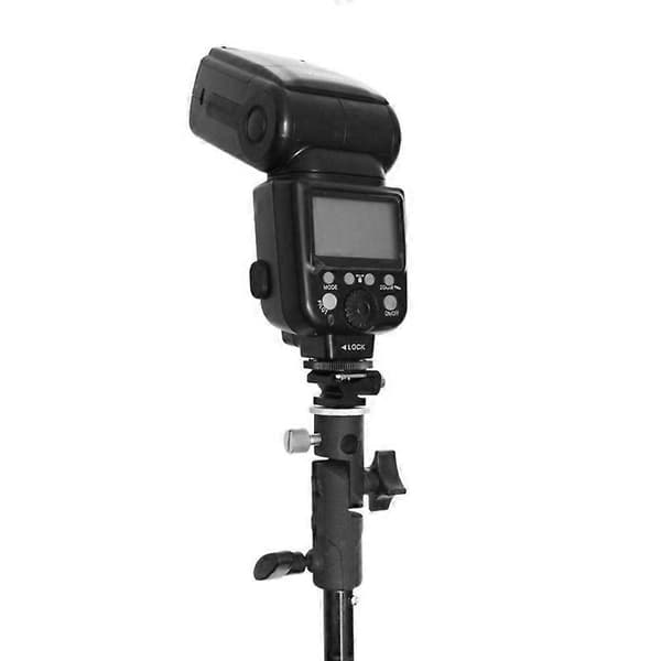 Universellt E-typ Flashfäste Blixtskostativ Speedlight Stativ Paraply Ljushållare