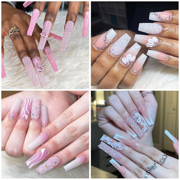 Dekorationer Micro Nail Caviar Pixie Kristaller för Naglar DIY