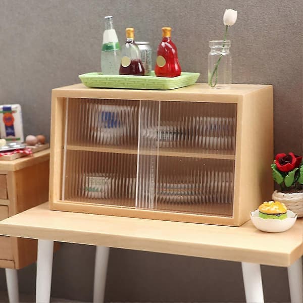 1/12 Display Kake Skap Mini Kit Brett For Bjd Dukke Møbler Tilbehør
