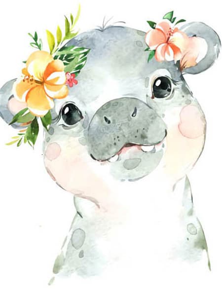 30x40cm 5D DIY Diamantmålning Full, Animaux de Dessins Animés#J,