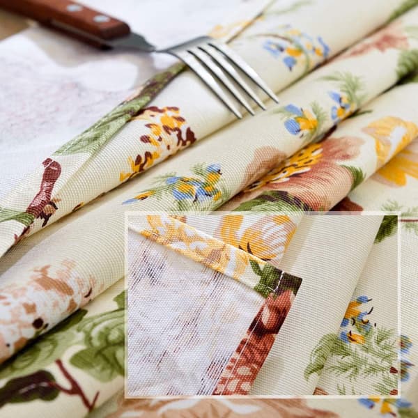 Motedesign Blomstertrykk Duk Middagsduk Piknik
