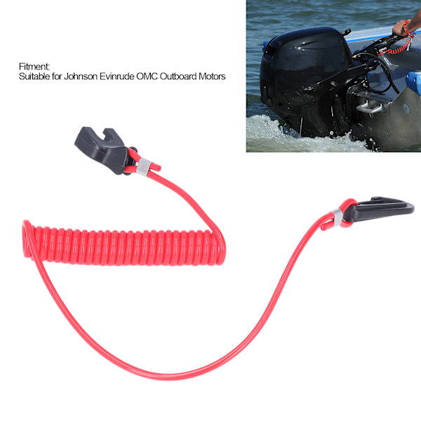 Hätäpysäytyskytkimen turvaköysi 0176288 Johnson Evinrude OMC perämoottoreille