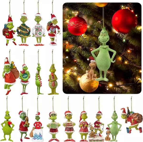 18 Delar Grinch Julgransprydnader, Dekorationskampanj