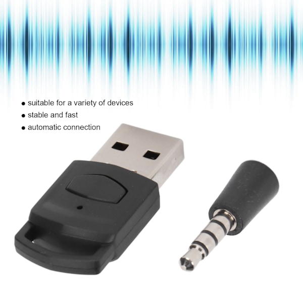 Audio Adapter Transmitter Trådløs BT Audio Transmitter med Trådløs Mikrofon til PC Switch