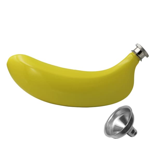 Banan Rostfritt Stål Plunta 15 cl. Gul & Tratt Set