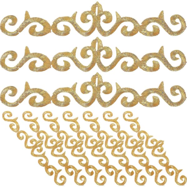 10 stk. broderte applikasjonslapper, symerker, kleslapper, sy på lapper