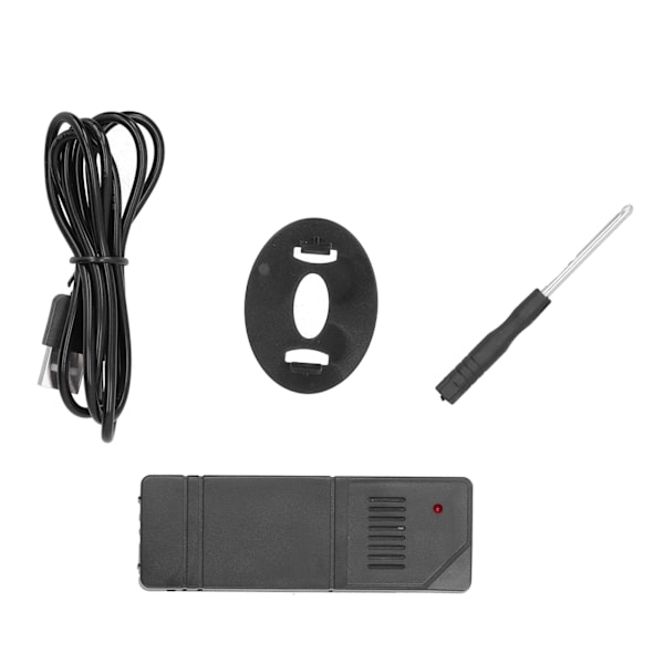 Trådløs Vejrur Digital Termometer Hygrometer med Touchscreen til Hjemmet USB 5V