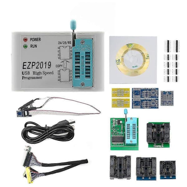 Ezp2019 Usb Spi Programmer Ezp2019 Stöder 24 25 93 Eeprom 25 Flash Bios Chip + 5 Socket