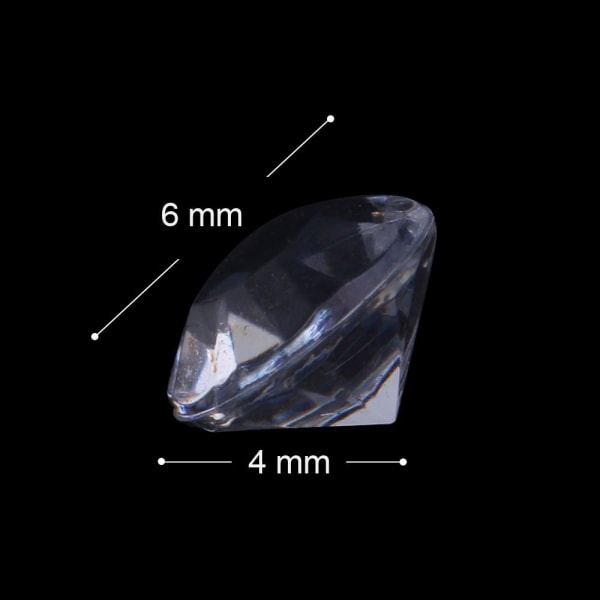 3000 små diamantformade kristaller för bordsdekoration 6mm, bröllopsbordsdekoration strö kristaller, diamanter