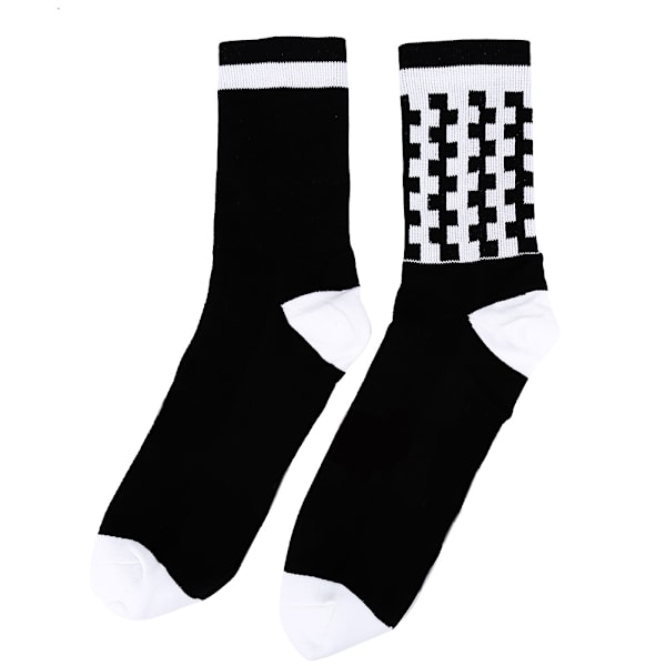 Unisex Utomhus Varma Hållande Andningsbara Mjuka Anti-svett Strumpor Basketboll (Svart)