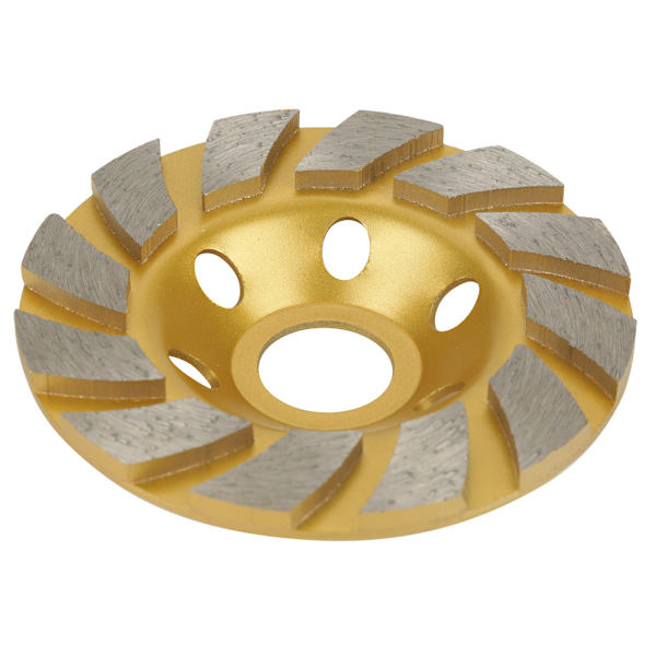 100mm*4,5mm Diamantsegment Slibeskive 6 Huller Til Marmor Beton Sten
