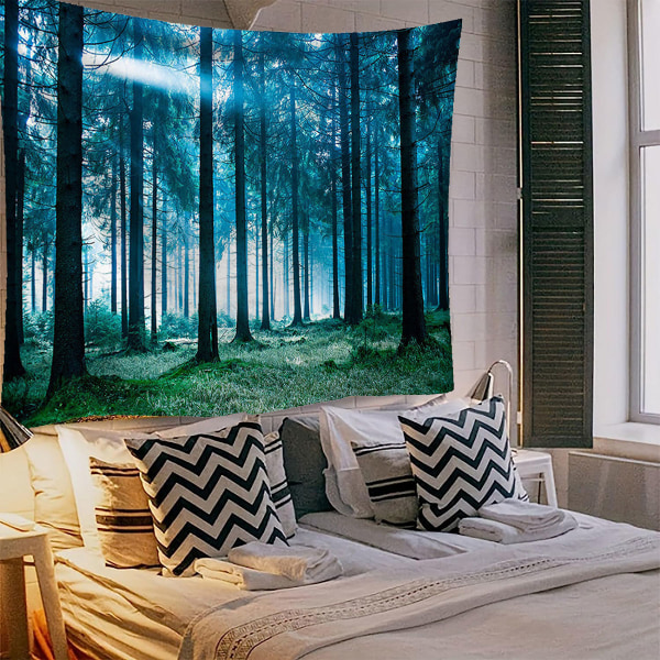 Nature Tapestry Misty Tree Tapestry Jungle Creek Psychedelic