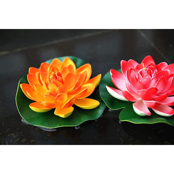 NAVAdeal 4 stk. 7 tommer kunstige flydende skum Lotusblomster til