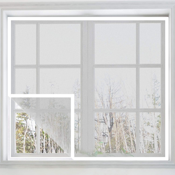 Hyttysverkko ilman porausta - Tarranauhalla - 130 cm x 150 cm - Valkoinen