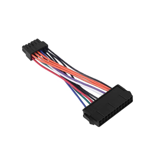 1 stk 24 Pin Til 12 Pin PSU Hovedstrømforsyning ATX Adapterkabel For