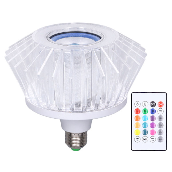 LED-musiklampa RGB-färgförändring Inbyggd högtalare 24 knappar Fjärrkontroll Bred applikation LED-högtalarlampa