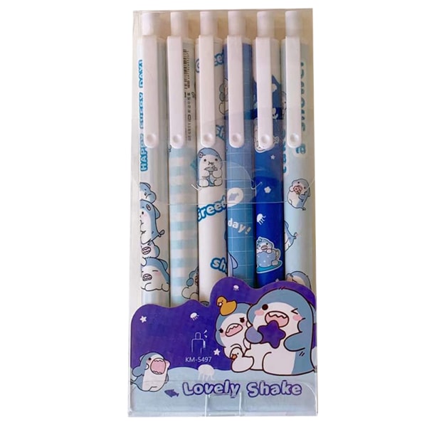 Søde Kuglepenne Sort Blæk, 0,5 mm Gelpenne Nice Kawaii Kontor Skole