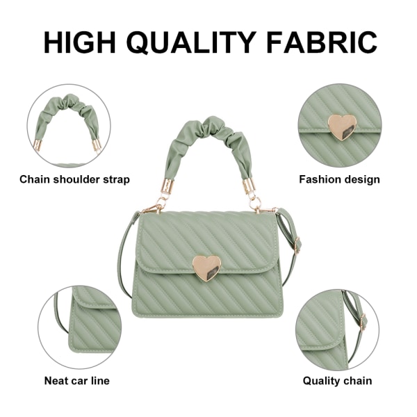 Mode kunstig læder plisseret håndtaske skulder crossbody