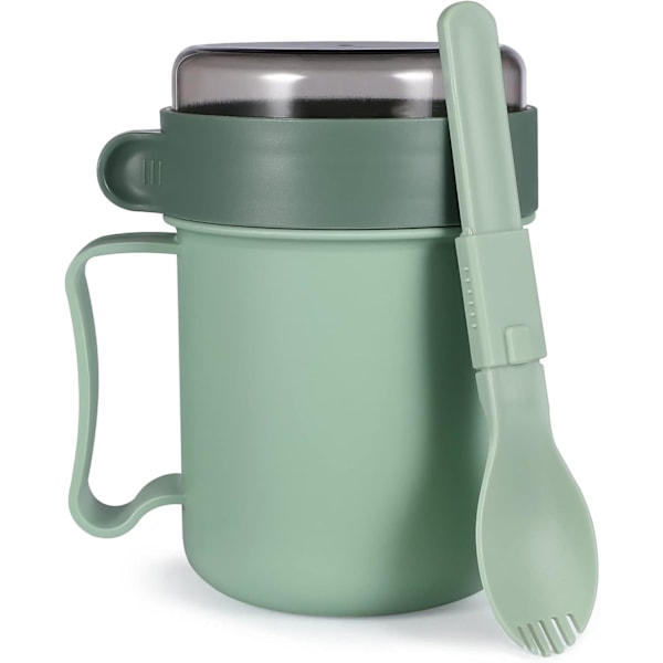 Isolerad matlåda, mikrovågssäkra soppmuggar med vridlås, livsmedelssäkert material för återanvändbar, hälsosam frukost, lunchbehov, halkfri