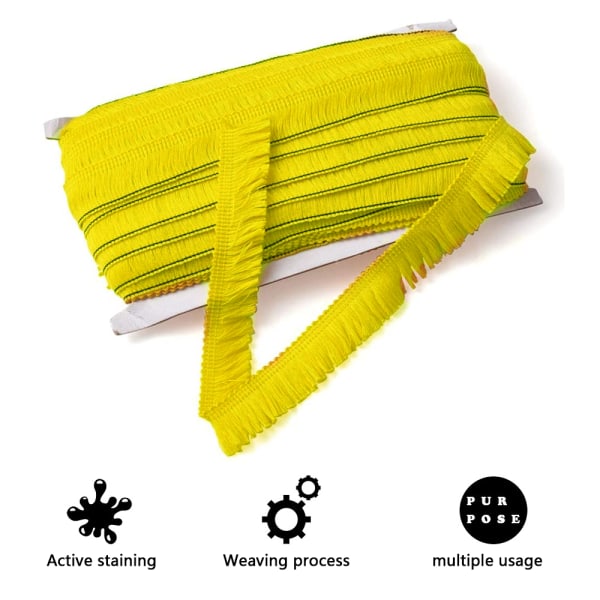 Polyester Frans Tofs Spets Trim Frans Fiber Trim för Sömnad Q