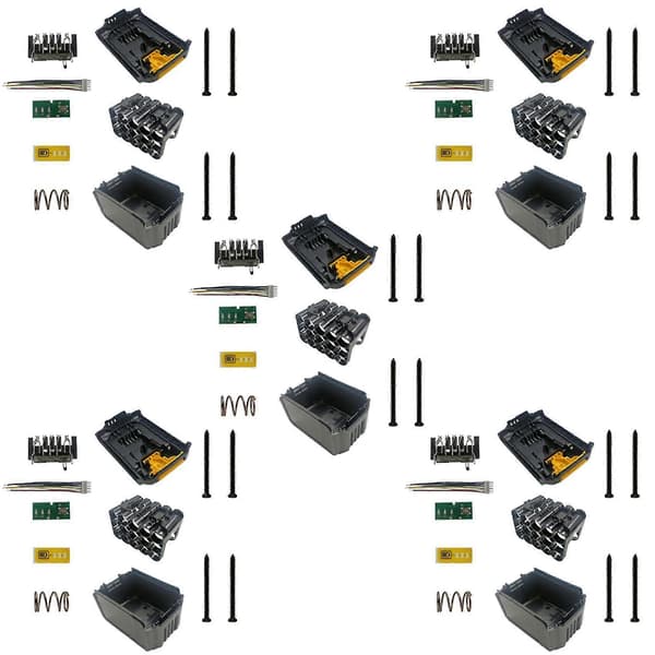 5x 15x18650 Li-ion Batteri Plastkasse Hus For 18v 20v