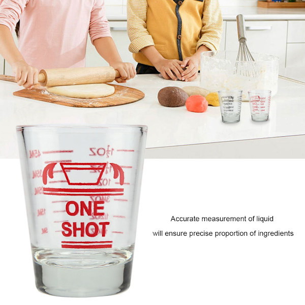 Precision Pour, Kraftigt Mätglas i Glas med Stegvis Mätning för Exakta Vätskor, Kompakt och Portabel Design för Mångsidigt Bruk
