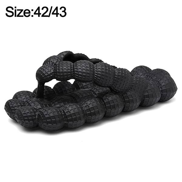 Bubbel Slides Flip Flops för Kvinnor Män, Tjockare Dämpad