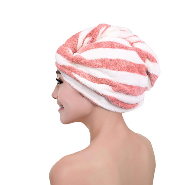 2-pack mikrofiberhårhandduk wrap turban, snabb torkning av hårtorkning till