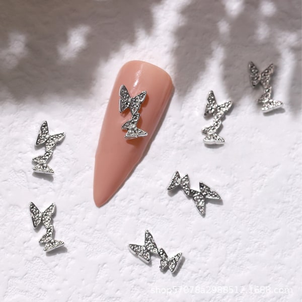 10 st 3D kristall strass stenar nagelkonst, dekoration för kvinnor flickor damer