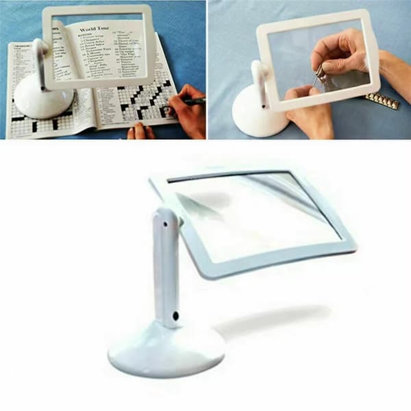 1 st Stor Handsfree Ståförstoringsglas - 360° Roterande Lins