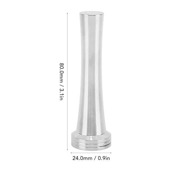 24 mm kaffepress i rostfritt stål, kaffepulverpress