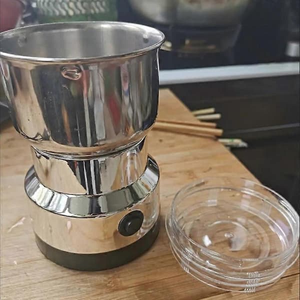 Kaffekværn Elektrisk Multifunktionel Kraftfuld One-Touch Kontrol Krydderi Nøddekværn til Hjemmet