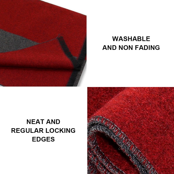 Mænds Vinter Varmt Lang Blødt Sjal Tartan Tassel Sjal til Mænd