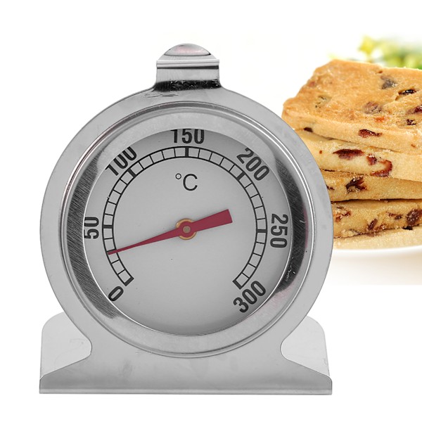 Direktavläst Ugnstermometer Rostfritt Stål, Hållbart Material Bred Användning för Matlagning Bakning Grill, Lätt att Rengöra Batterifri Design