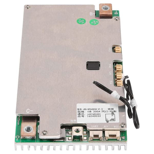 Smart BMS 4s Lifepo4 200a Bluetooth Varme Funksjon Uart Rs485 Litium Batteri Balanse Board BMS W