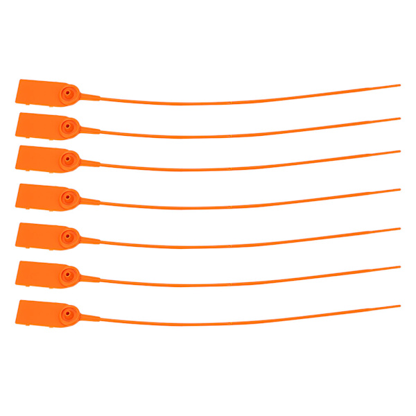 100 kpl 28 cm muovipäällysteisiä kertakäyttöisiä vetoketjuja itsestään lukitsevia solkia matkalaukkujen, kenkien, laukkujen ja tarrojen merkitsemiseen (oranssi)