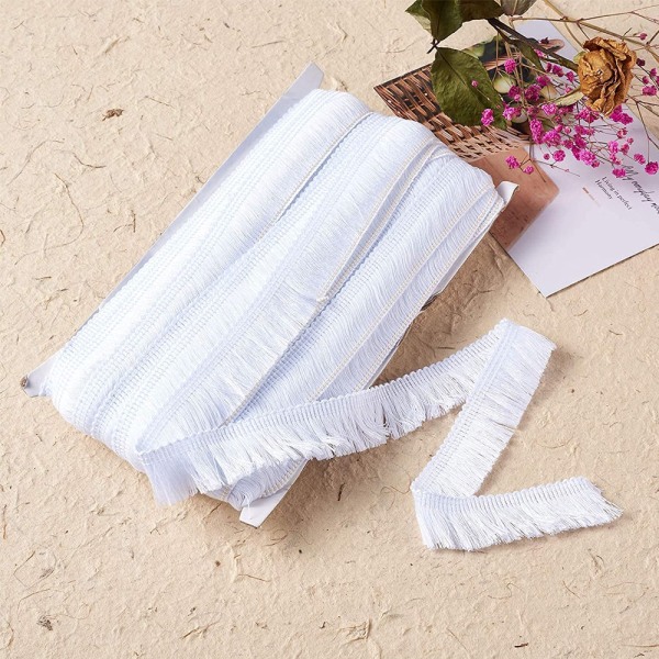 Polyester Frans Tofs Spets Trim Frans Fiber Trim för Sömnad Q
