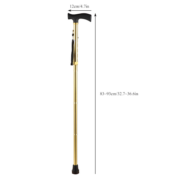 Foldbar Vandrestav Justerbar Vandring Vandrestokke Aluminium Teleskopisk Stok