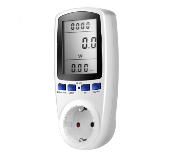 LCD-Display Digitalt Energisparende Effektmåler 230v 50hz Watt Vo