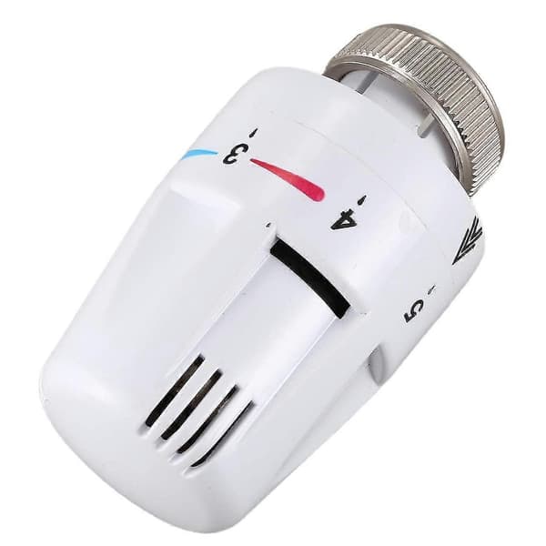 1/2 tum Mässing Termostatisk Radiatorventil Rak Typ Dn15 Automatisk Temperaturkontrollventil Fl