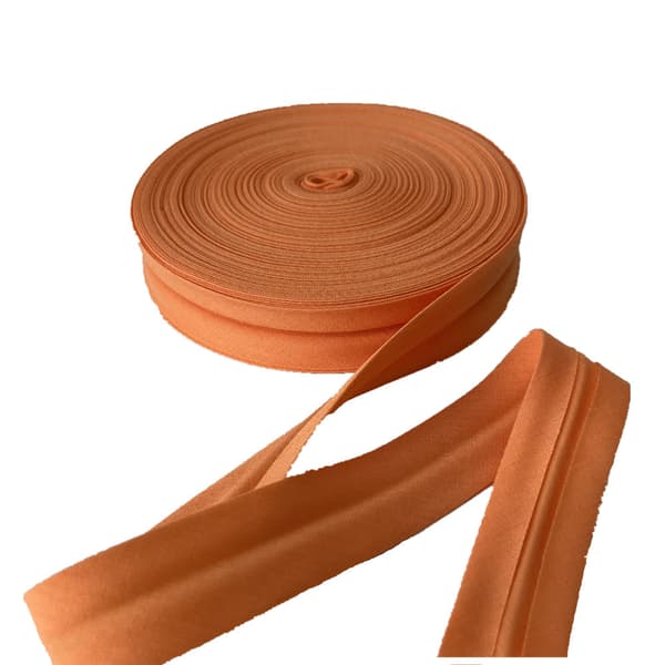 Oransje farge 2 cm kant polyester bomull kantet webbing klesplagg tilbehør