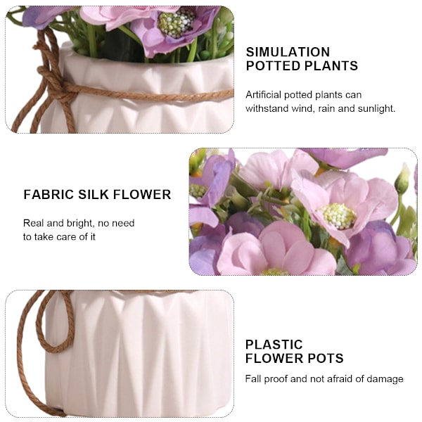 Simulerad blomkruka planteringsdekoration vardagsrum matsal