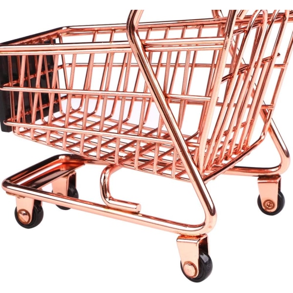Mini Metal Indkøbsvogn Supermarked Håndvogn Trolley, Bord Off