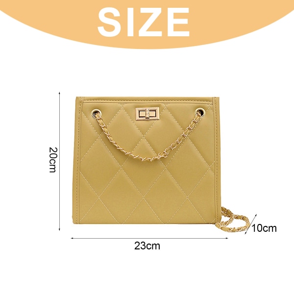Stilful håndtaske, Kvinders crossbody taske, Kunstig læder