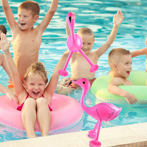 6 stk. Oppustelige Pink Flamingoer - Flamingo Party